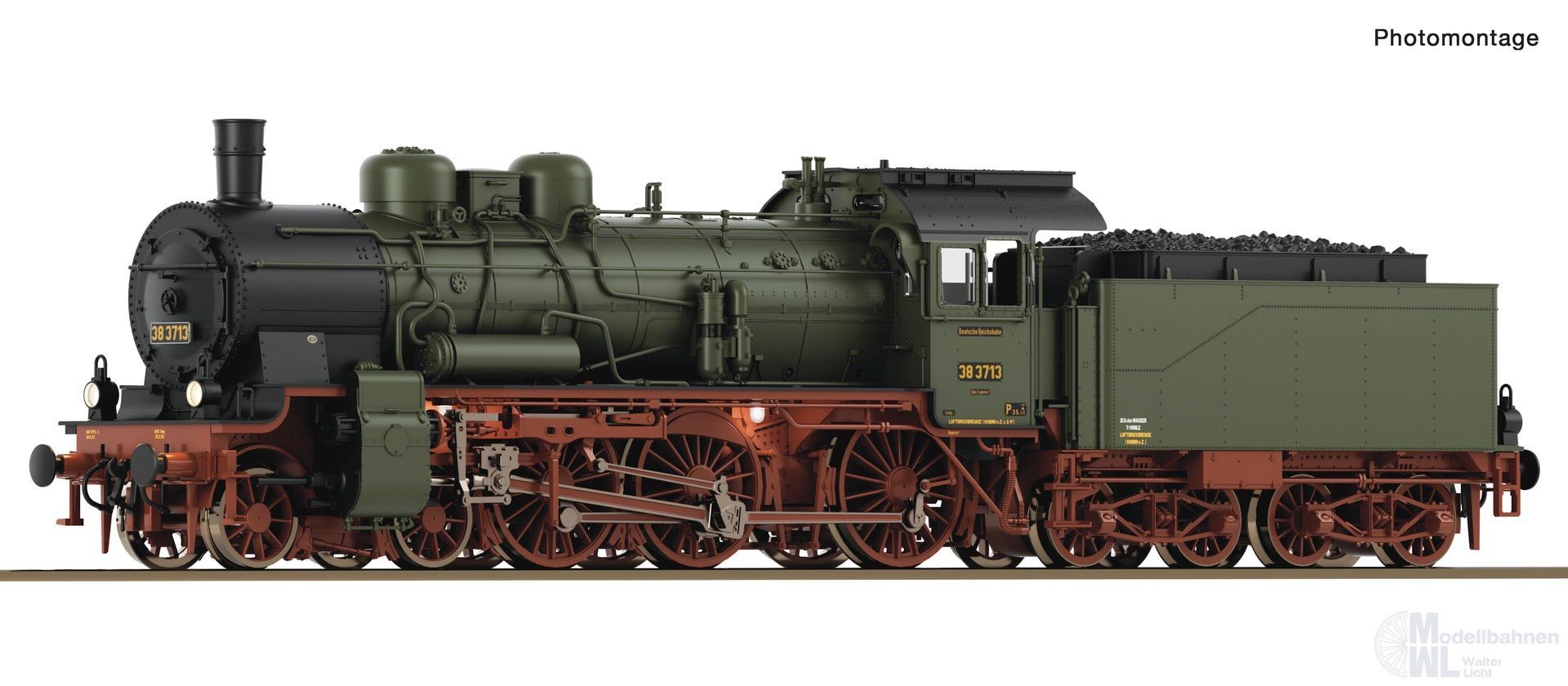 Roco 79396 - Dampflok BR 38 3713 DRG Ep.II H0/WS Sound