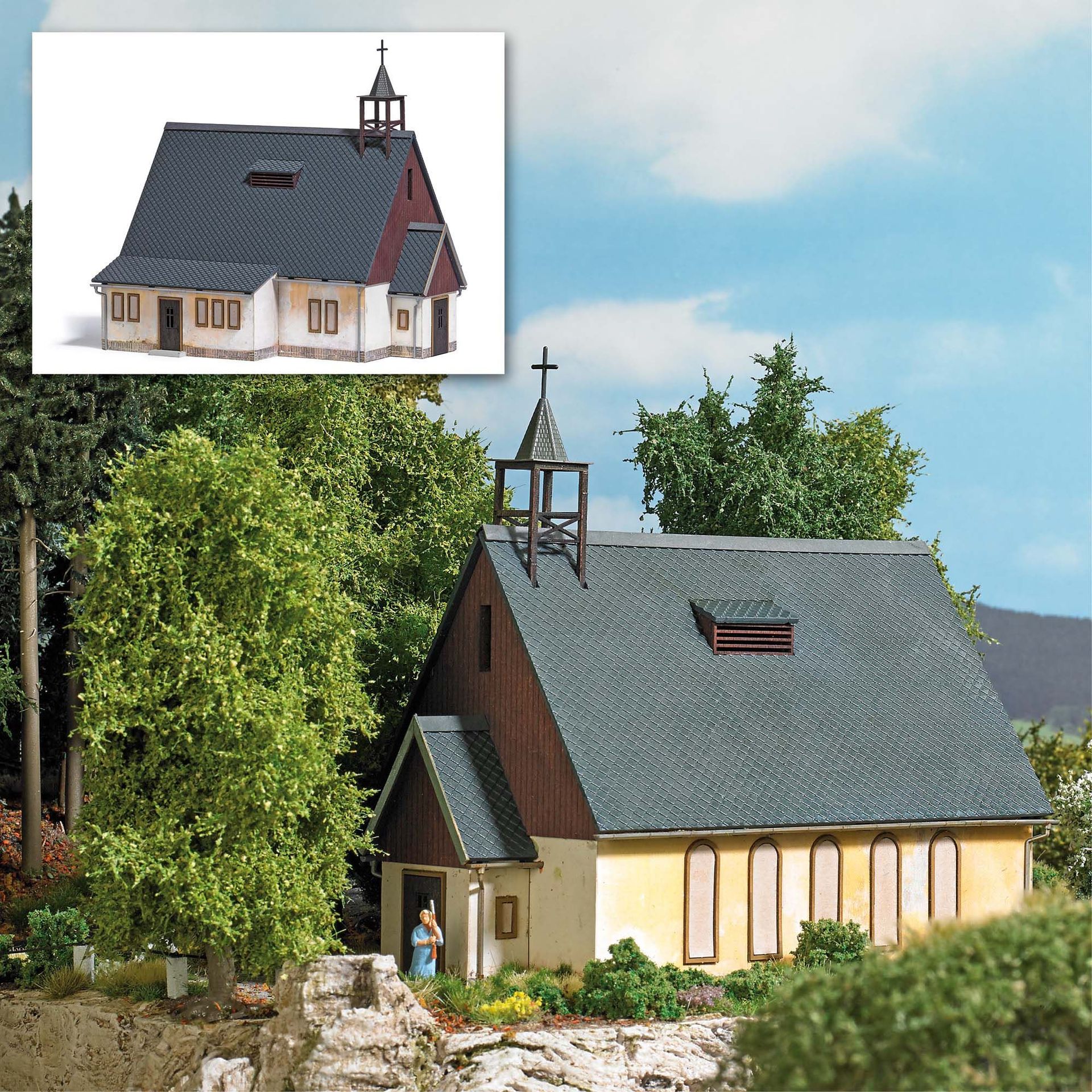Busch 1941 - Verwitterte Kapelle H0 1:87