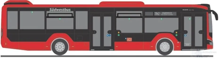 Rietze 75424 - MAN Lion´s City 12´18 Südwestbus H0 1:87