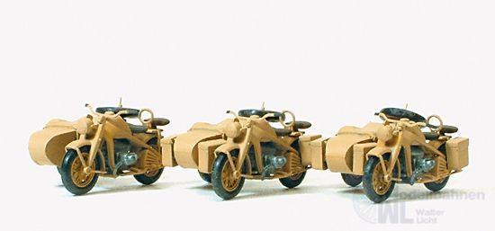 Preiser 16563 - Motorrad Zündapp KS 750 3 Stück H0 1:87 Preiser 16563 - Motorrad Zündapp KS 750 3 Stück H0 1:87