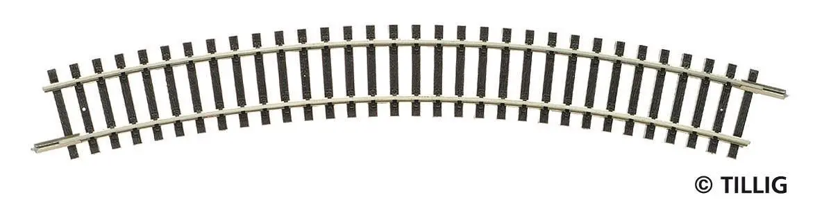 Tillig 83106 - Gleisstück gebogen R21 R353 mm / 30° TT 1:120