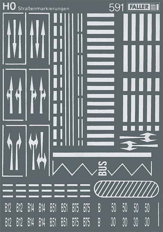 Faller 180536 - Strassenmarkierungen H0 1:87