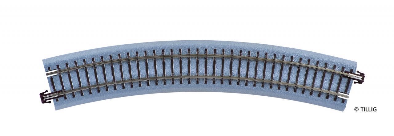 Tillig 83717 - Bettungsgleis gebogen R21 R353/30° braun TT 1:120