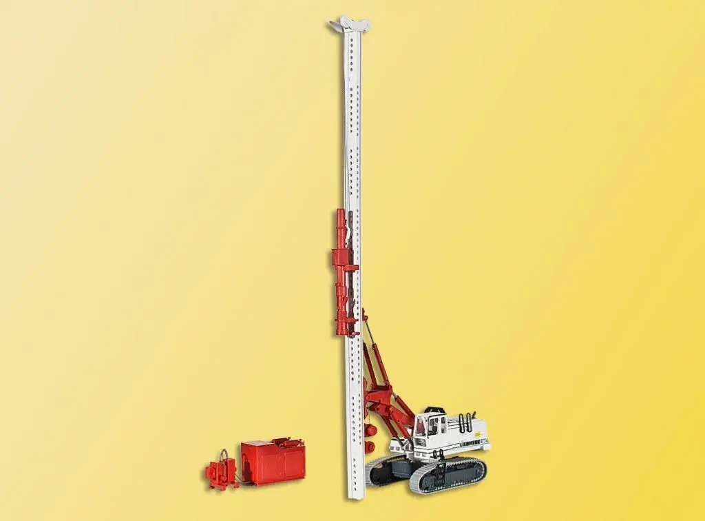 Kibri 11253 - LIEBHERR 974 mit Ramm- und Ziehgerät H0 1:87