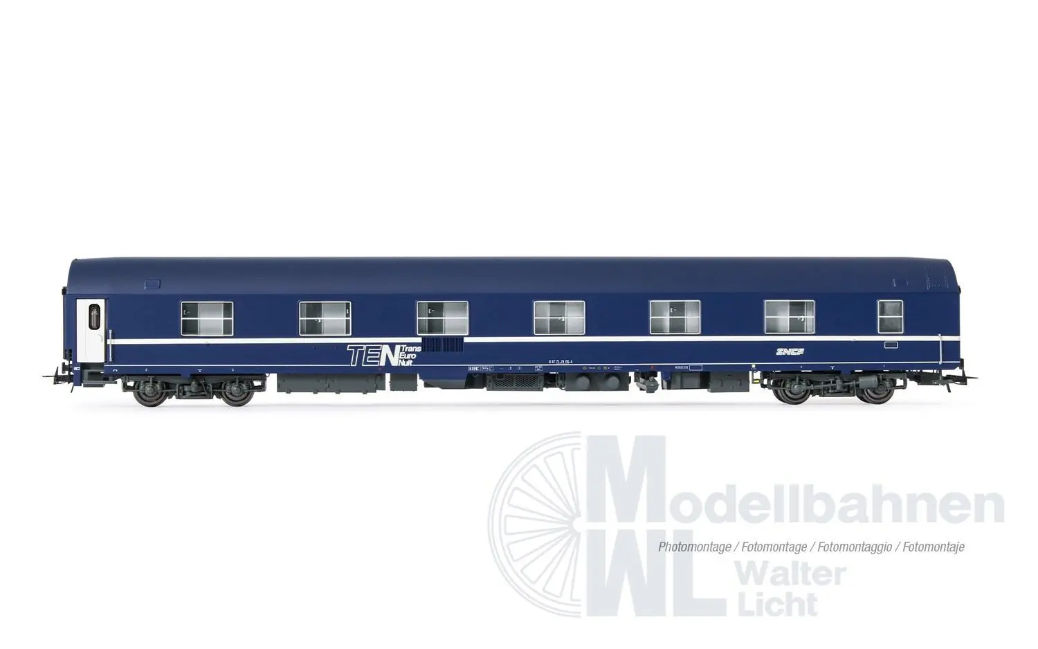 Jouef 4207 - Autoreisezug SNCB/SNCF Ep.IV/V 3.tlg. H0/GL