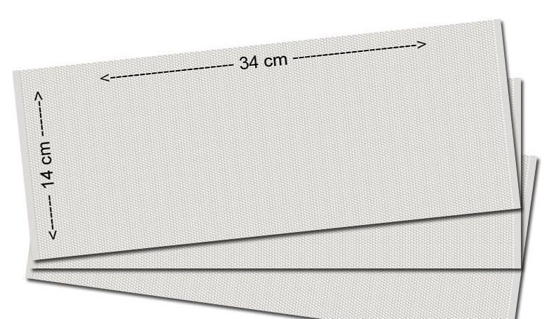 PROSES P3D-EB-01 - Geprägte PVC-Platten (Kopfsteinpflaster) 3 Stück 14X34 cm Stärke: 2mm