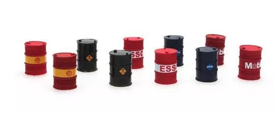 ARTITEC b.v. 387221 - Ölfässer von Ölmultis H0 1:87