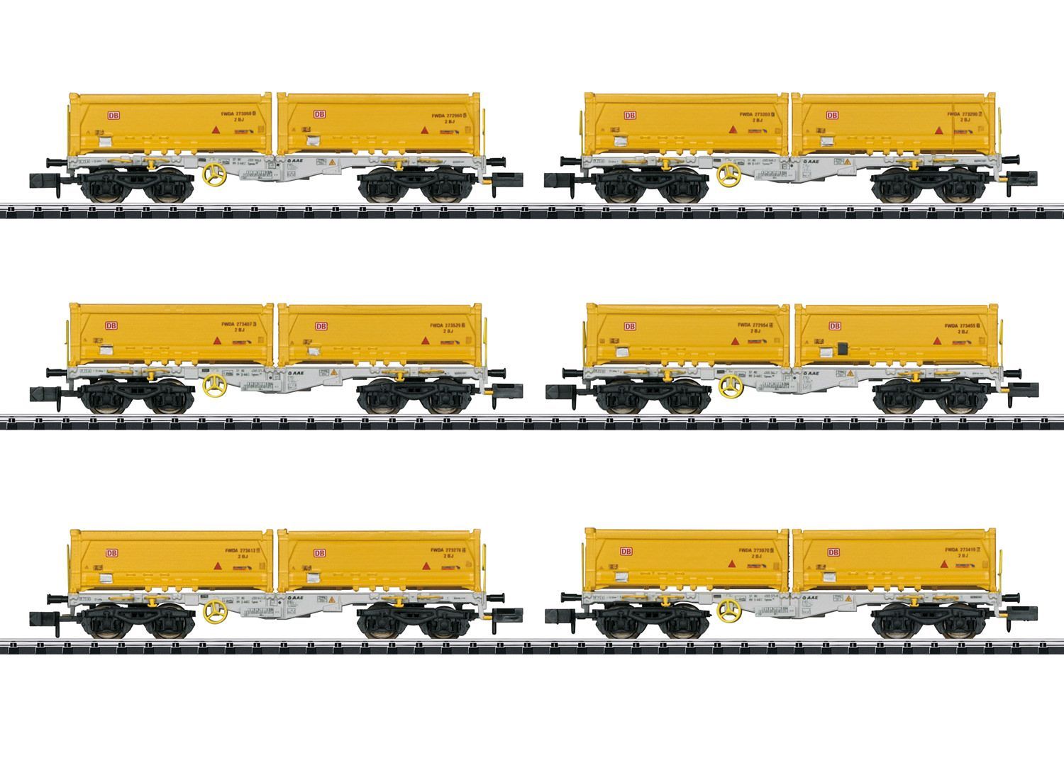 Trix 15075 - Güterwagen-Set Abraumzug AAE Ep.VI 6.tlg.N 1:160