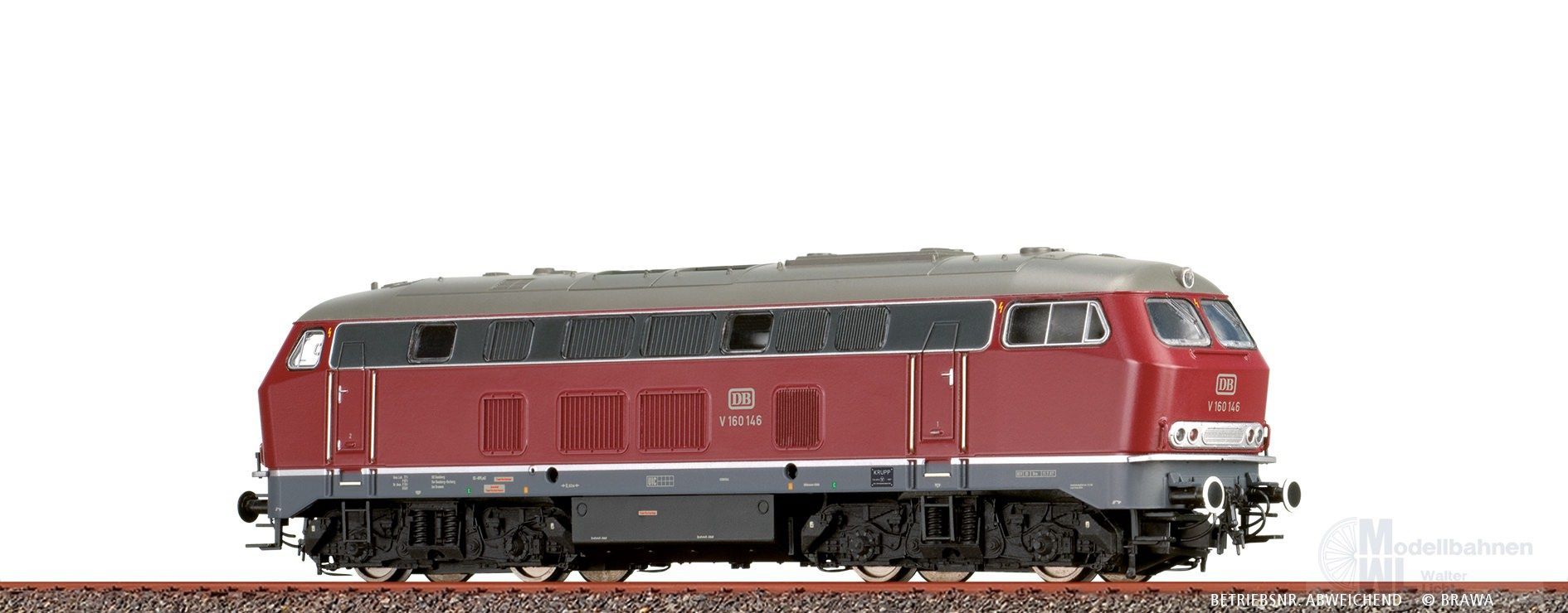 Brawa 41176 - Diesellok V 160 114 DB Ep.III H0/GL Basic+