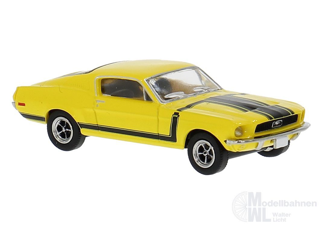 Brekina 19611 - Ford Mustang tribute to Boss 302 gelb H0 1:87 Brekina 19611 - Ford Mustang tribute to Boss 302 gelb H0 1:87