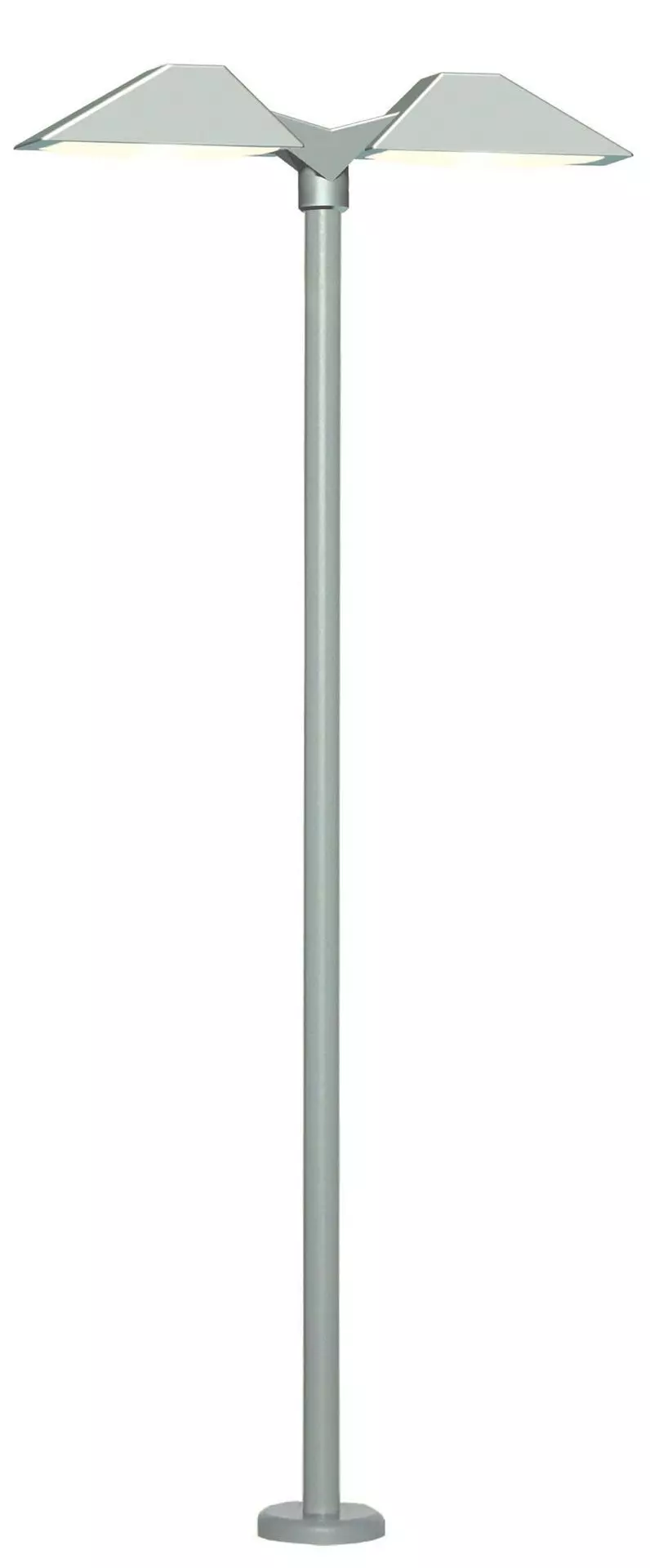 Viessmann 6484 - Moderne Bahnsteigleuchte doppelt LED weiß N 1:160