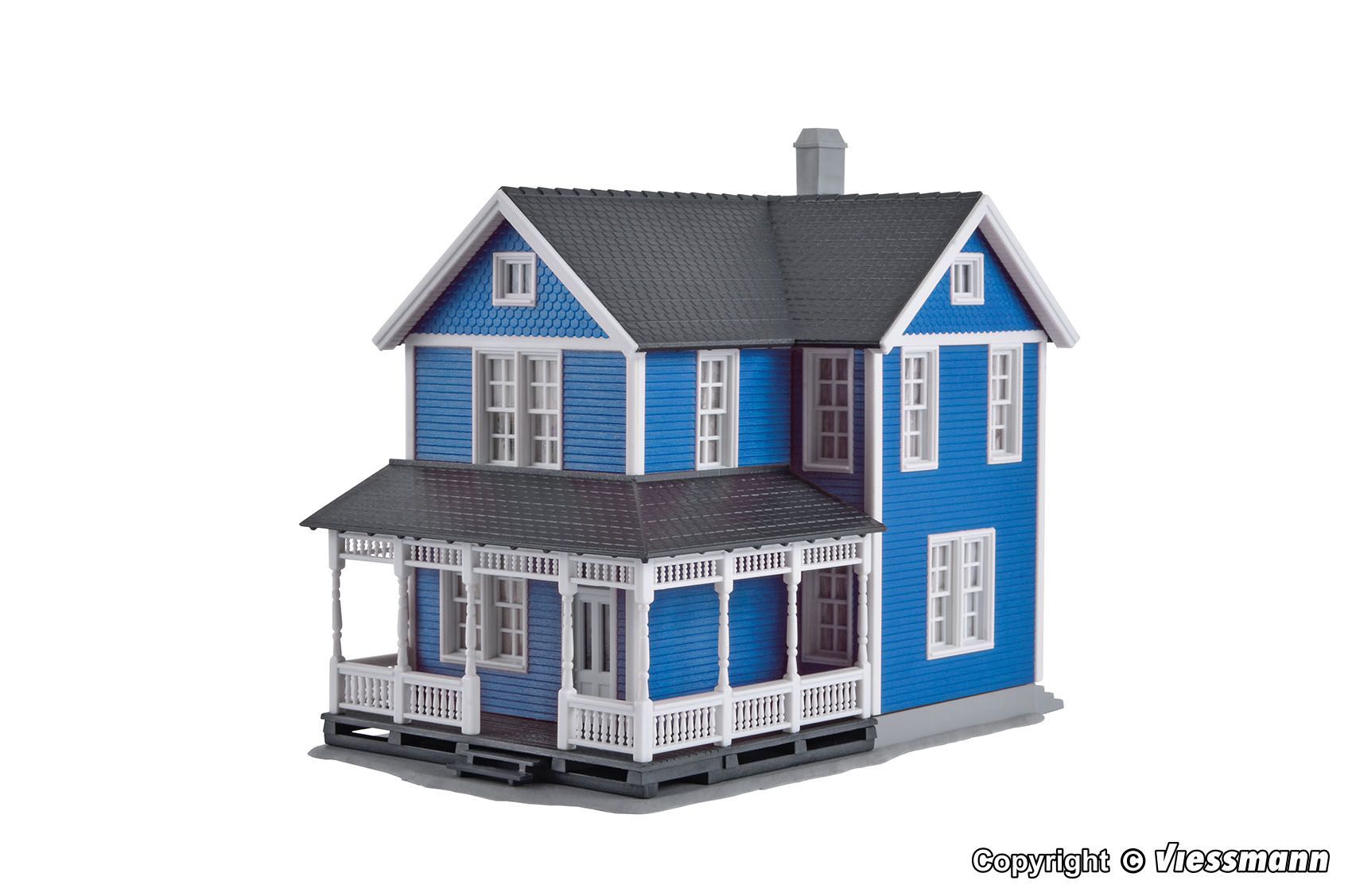 Kibri 38841 - Schwedenhaus blau H0 1:87