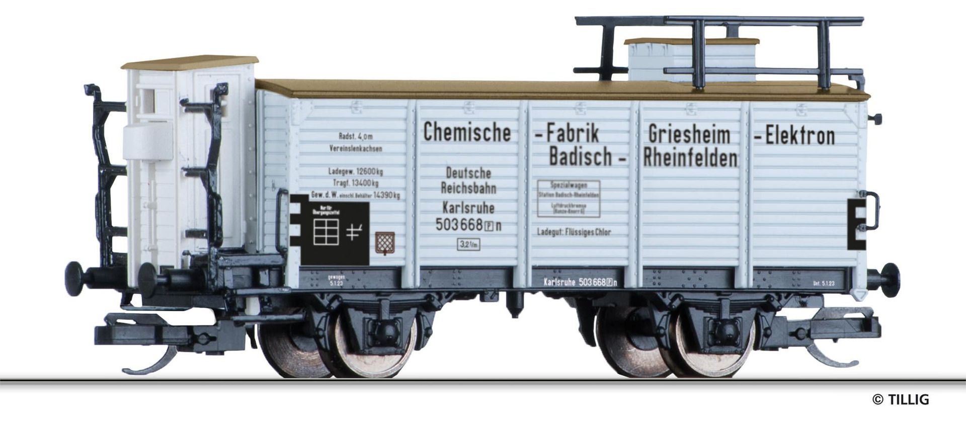 Tillig 95894 - Flüssiggaswagen DRG Ep.II Chem. Fabrik Griesheim-Elektron Bad.-Rheinfelde