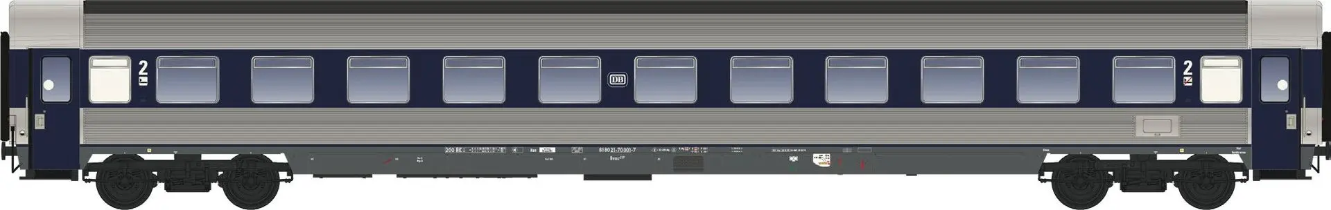 LS Models 46012-2AC - Personenwagen LHB Prototyp Ep.IV Bwümz 237 blau H0/WS