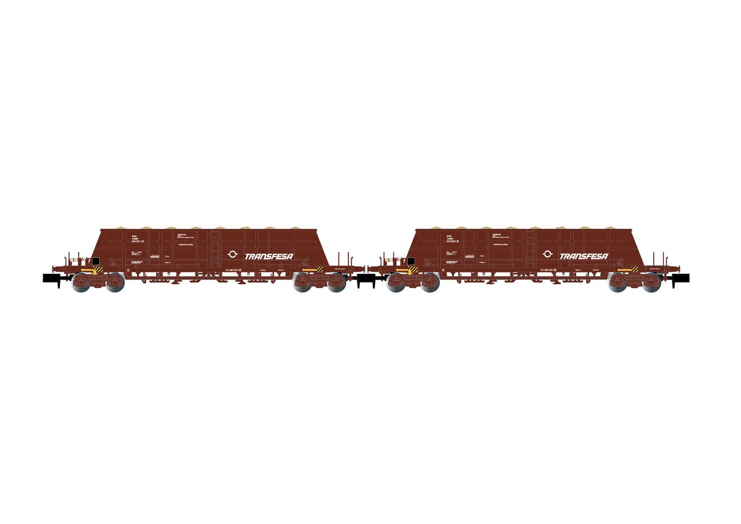Arnold 6617 - Selbstentladewagen Set RENFE Ep.IV/V 2.tlg. Transfesa  N 1:160
