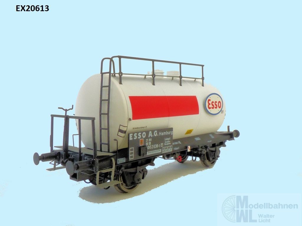 Exact Train 20613 - Kesselwagen DB Ep.IV ESSO weiss/rot H0/GL Exact Train 20613 - Kesselwagen DB Ep.IV ESSO weiss/rot H0/GL