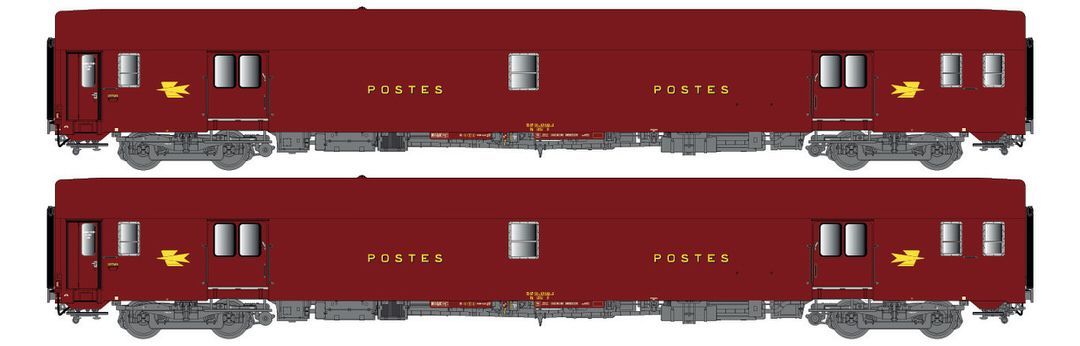 LS Models 40443 - Postwagen Set SNCF Ep.IV PA UIC bordeaux 2.tlg. H0/GL