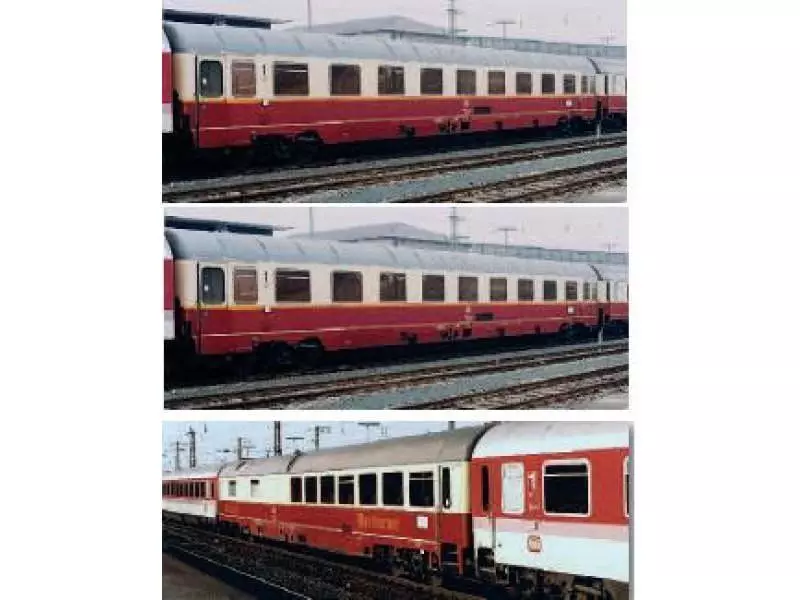 LS Models 46272 - Rheingold IC Zug Set 2x1.Kl. Abteilwagen Speiswagen Ep.IVb H0/GL
