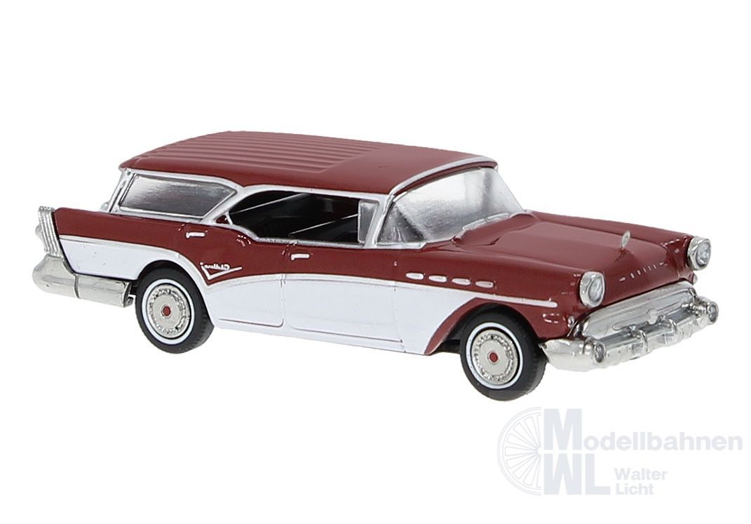 Brekina 18181 - Buick Century Caballero rot metallic/weiß H0 1:87