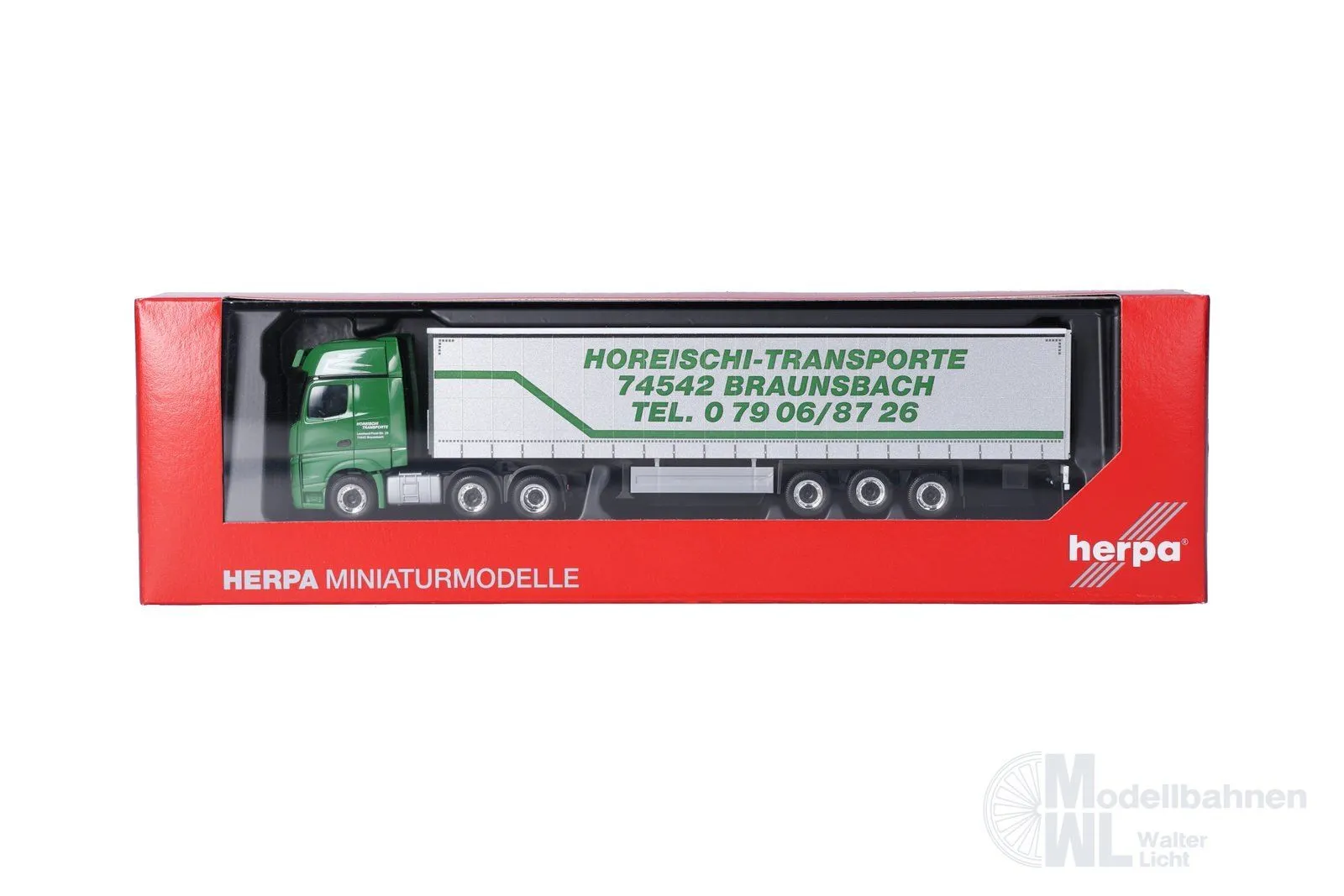 Herpa 320856 - Mercedes-Benz Actros L Giga 6x2 GardienPlanen-Sattelzug H0 1:87