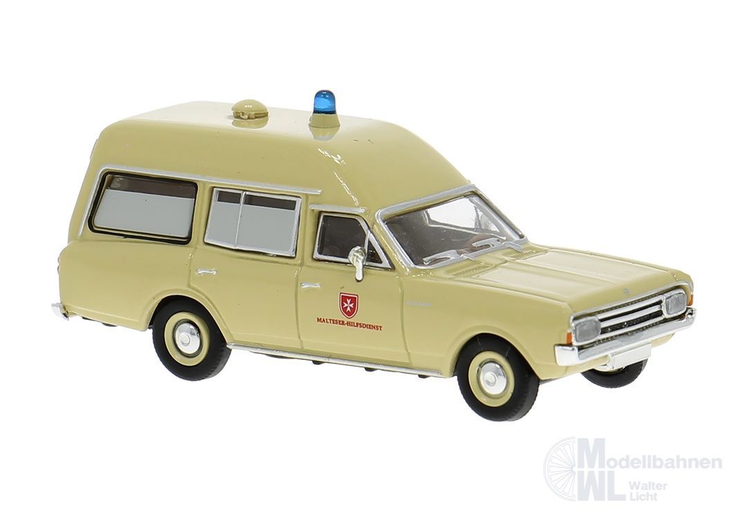 Brekina 20673 - Opel Rekord C KTW der Malteser H0 1:87