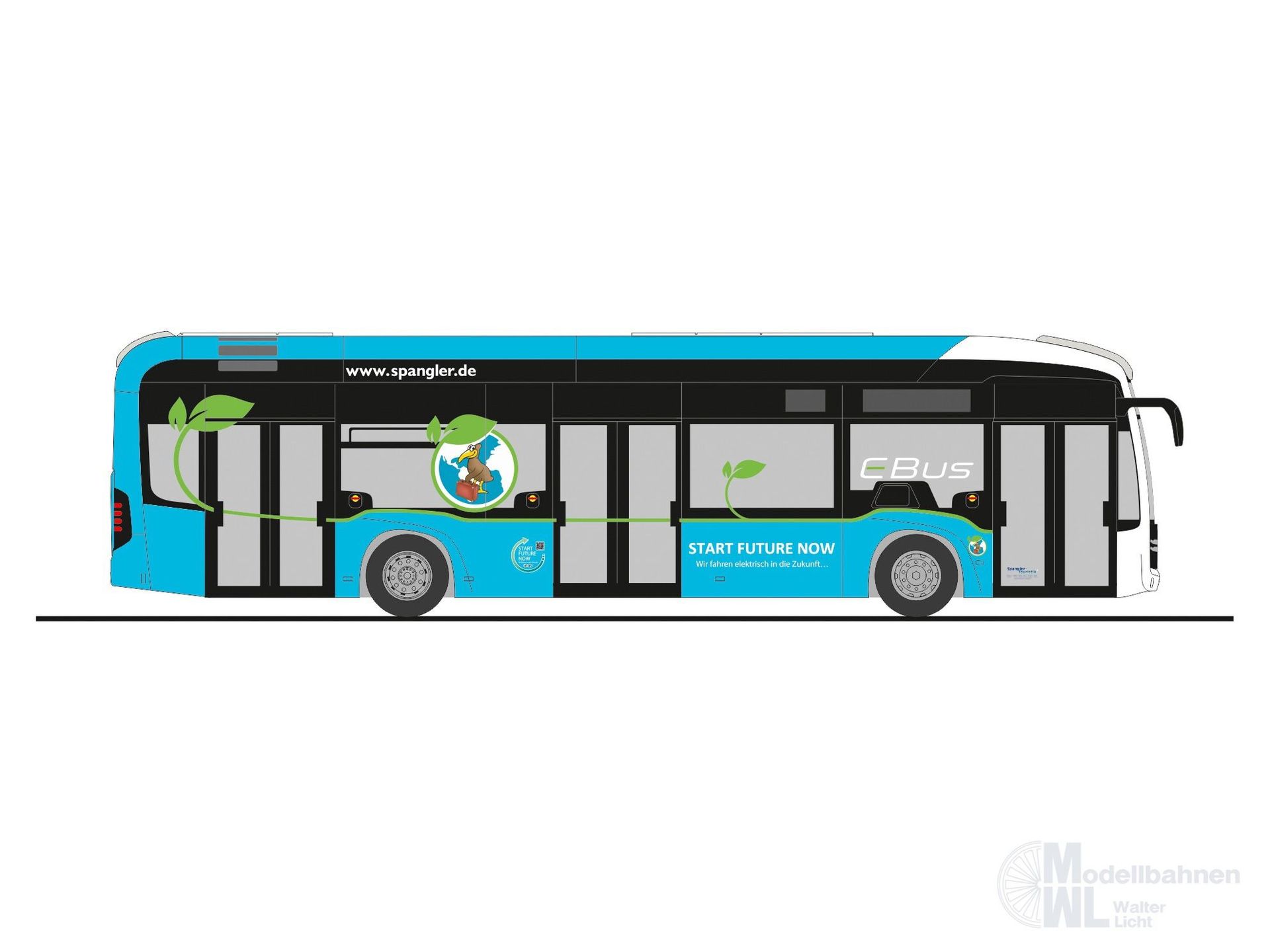 Rietze 75610 - Mercedes-Benz eCitaro Spangler Pöttmes H0 1:87