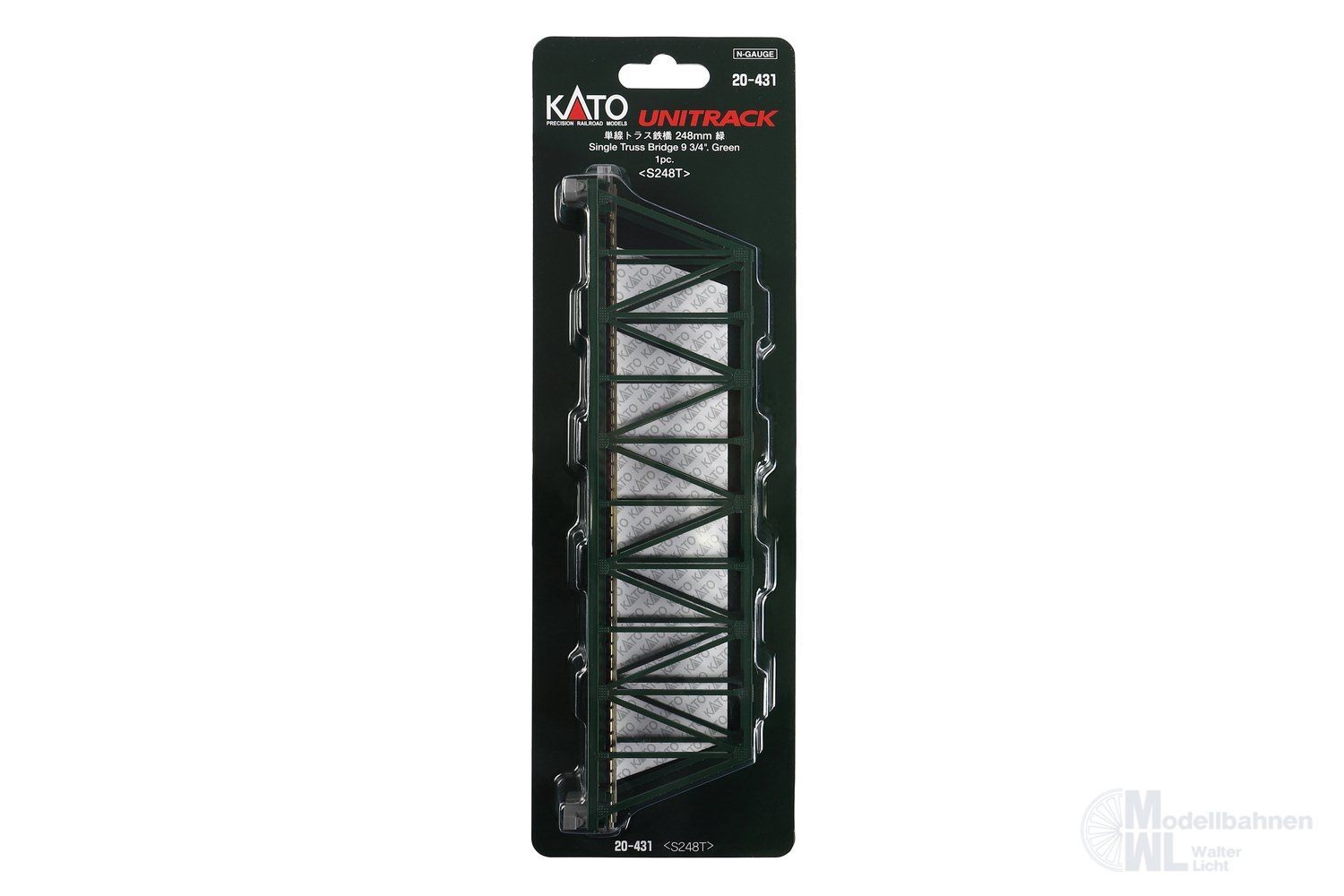 Kato 20-431 - Kastenbrücke gerade 248mm Grün N 1:160 Kato 20-431 - Kastenbrücke gerade 248mm Grün N 1:160