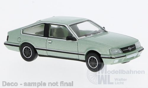 PCX-Models 870492 - Opel Monza A2 GSE metallic-hellgrün 1983 H0 1:87