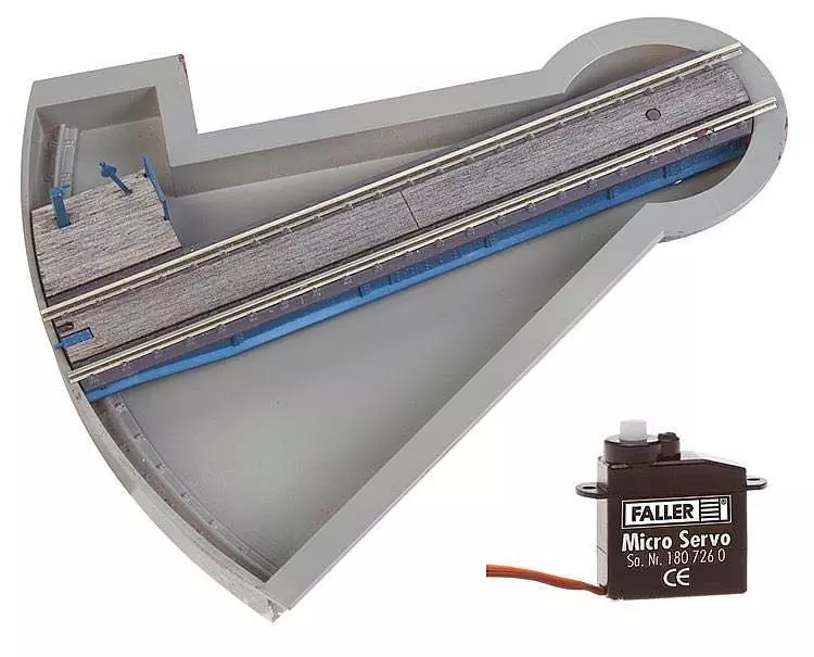 Faller 120275 - Segment-Drehscheibe mit Servo H0 H0 1:87