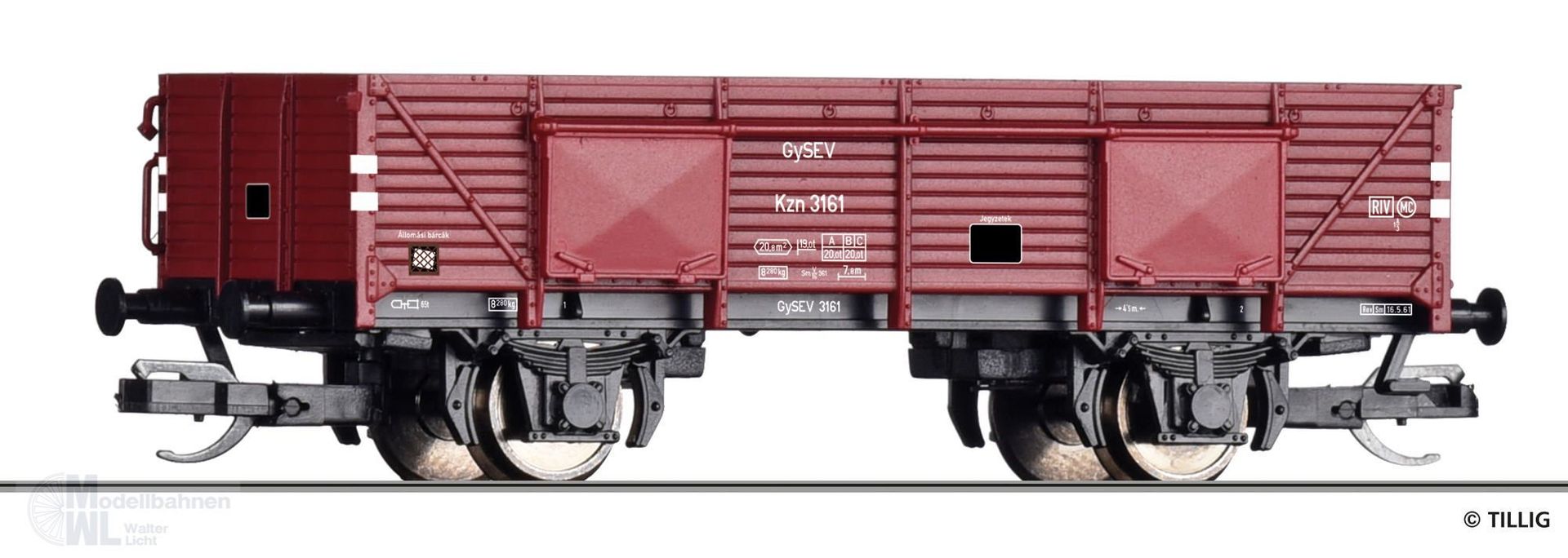Tillig 17639 - Güterwagen offen GySEV Ep.III Kz TT 1:120 Tillig 17639 - Güterwagen offen GySEV Ep.III Kz TT 1:120
