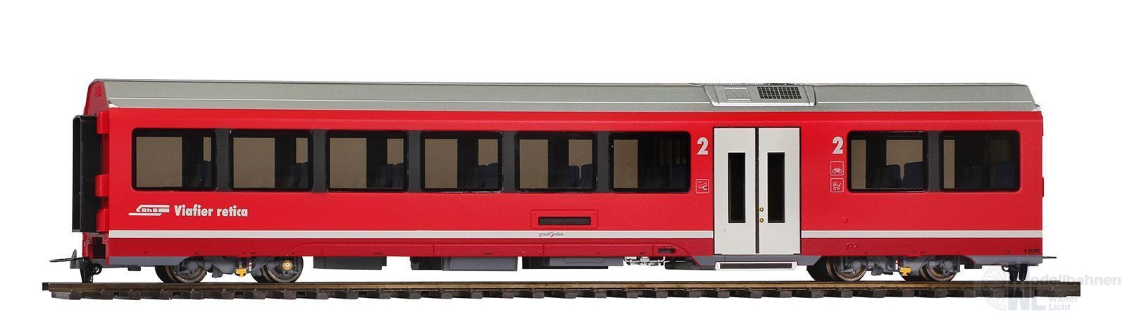 Bemo 3298142 - Albula Gliederzug Mittelwagen RhB Ep.VI B 574 01 H0m