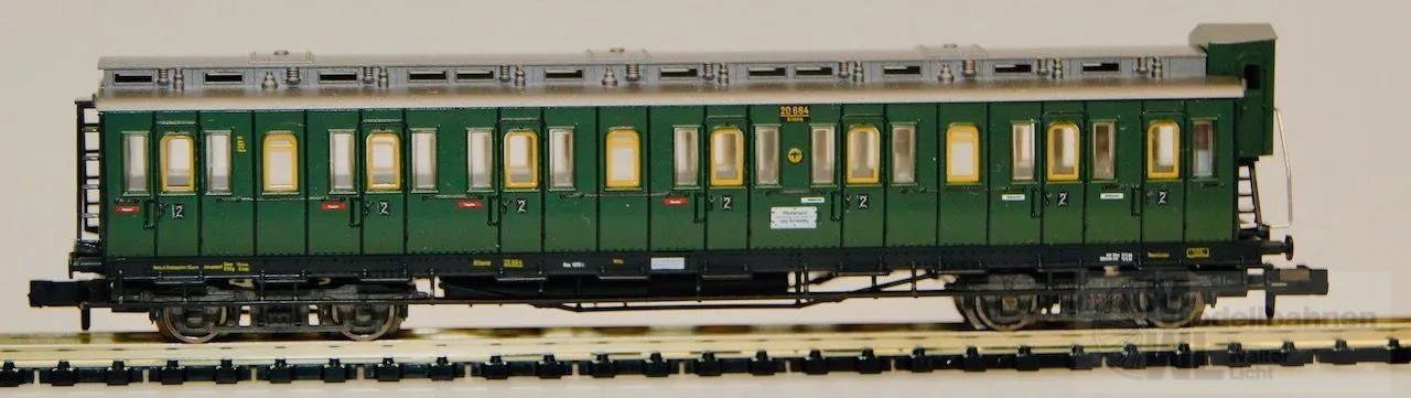 Fleischmann 8086 - FLEISCHMANN - Abteilwagen DRG Ep.II 3.Kl. Mit Bremserhaus N 1:160