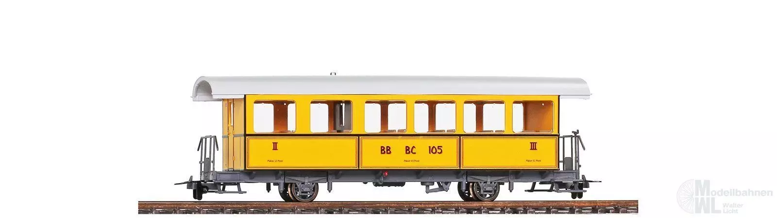 Bemo 3233165 - Personenwagen Velay Express Ep.VI BC 105 gelb H0m