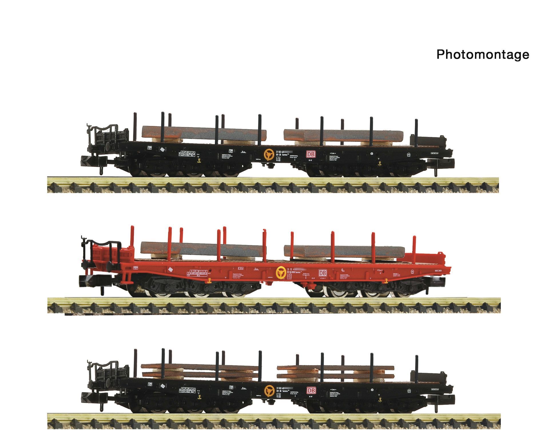 Fleischmann 6660206 - Stahlzug Set DB Ep.VI 3.tlg. Set 1 N 1:160