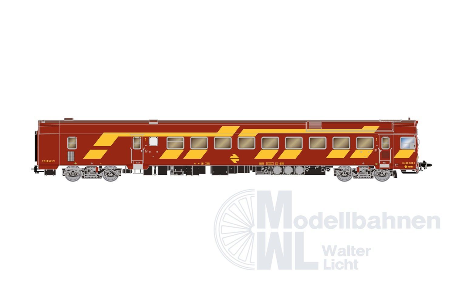 Electrotren 2020 - Triebzug Reihe 444-004 RENFE Ep.IV rot/gelb H0/GL