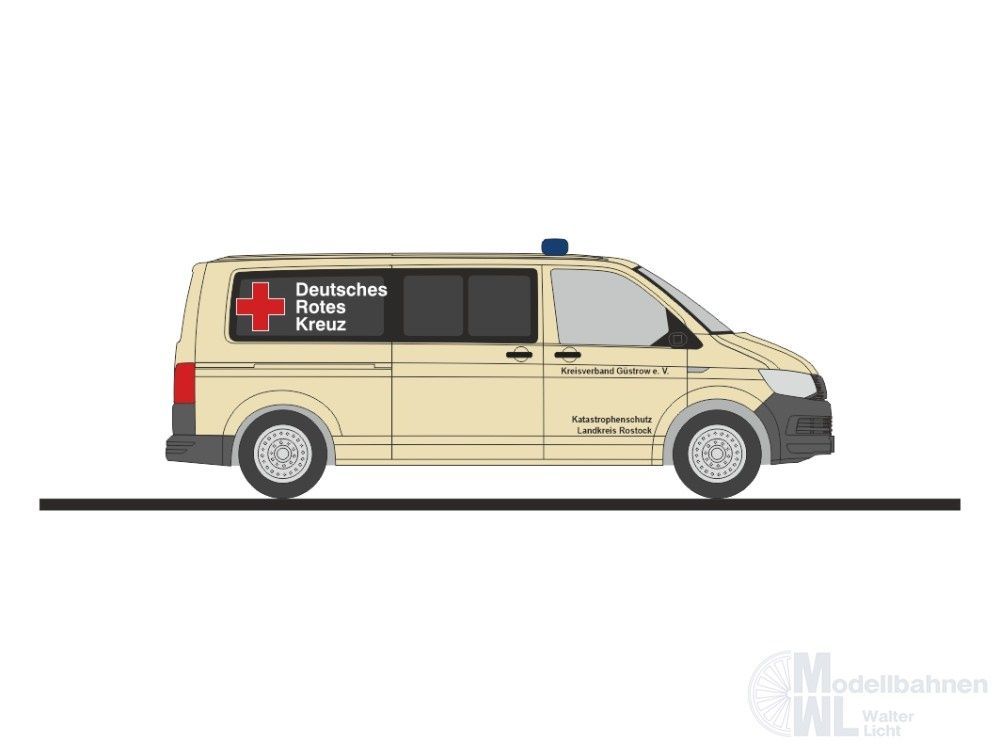 Rietze 53942 - Volkswagen T6 DRK KV Güstrow H0 1:87