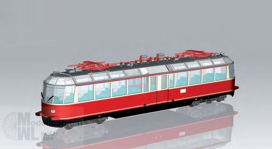 Piko 37332 - Triebzug Gläsener Zug DB Ep.III rot Spur G 1:22,5