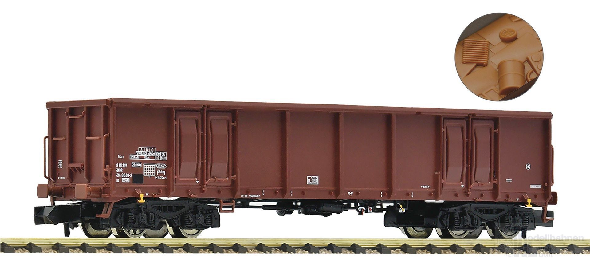 Fleischmann 6660110 - Güterwagen offen DR Ep.IV N 1:160 Fleischmann 6660110 - Güterwagen offen DR Ep.IV N 1:160