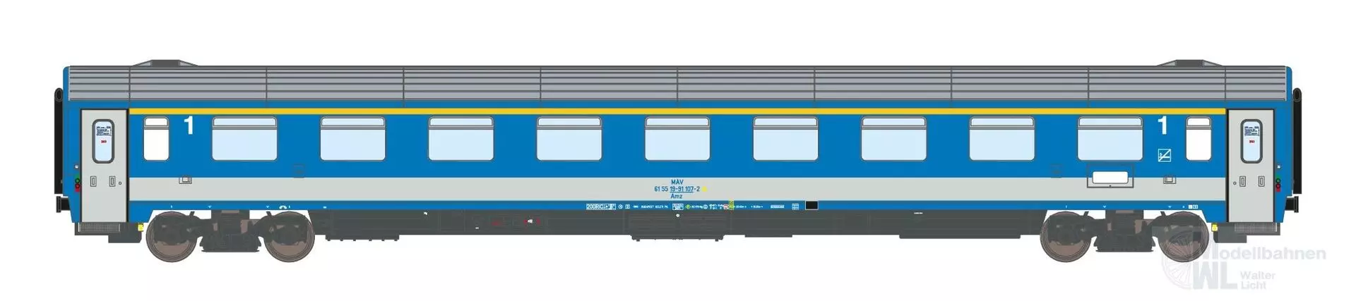 ASM 195505 - Personenwagen MAV Ep.V Amz 19-91 1.Kl. EC25/24 N 1:160