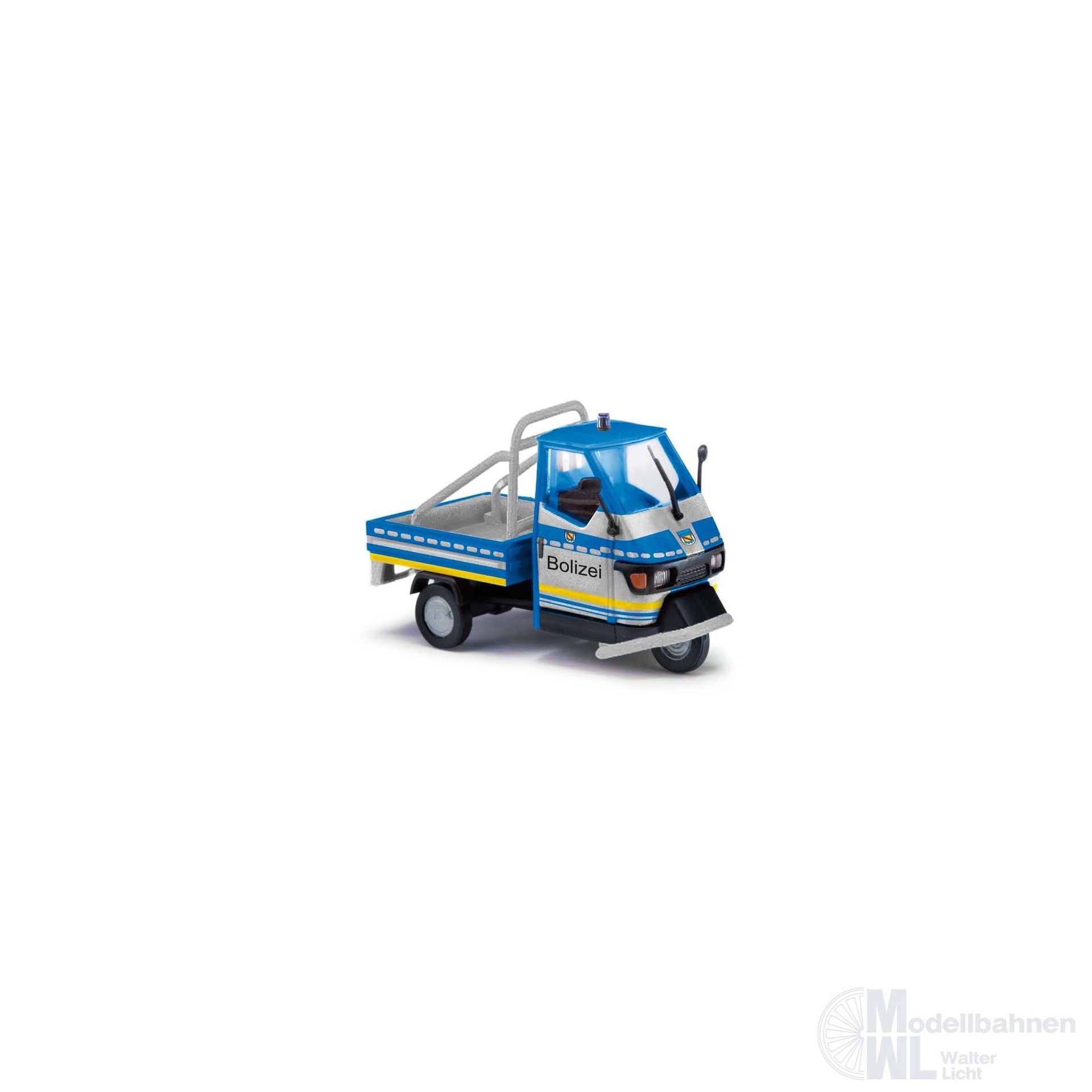 Busch 48492 - Piaggio Ape Bolizei H0 1:87 Busch 48492 - Piaggio Ape Bolizei H0 1:87