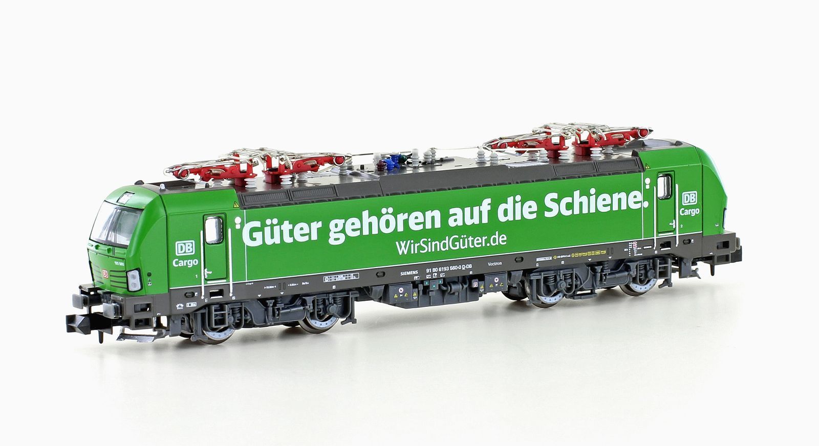 Hobbytrain 30174 - E-Lok BR 193 560 Vectron DB Cargo Ep.VI Güter gehören auf die  N 1:160