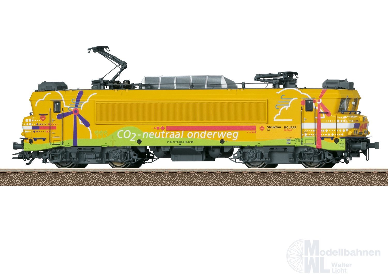 Trix 25161 - E-Lok Reihe 1800 Strukton Rail B.V. Ep.VI H0/GL Sound