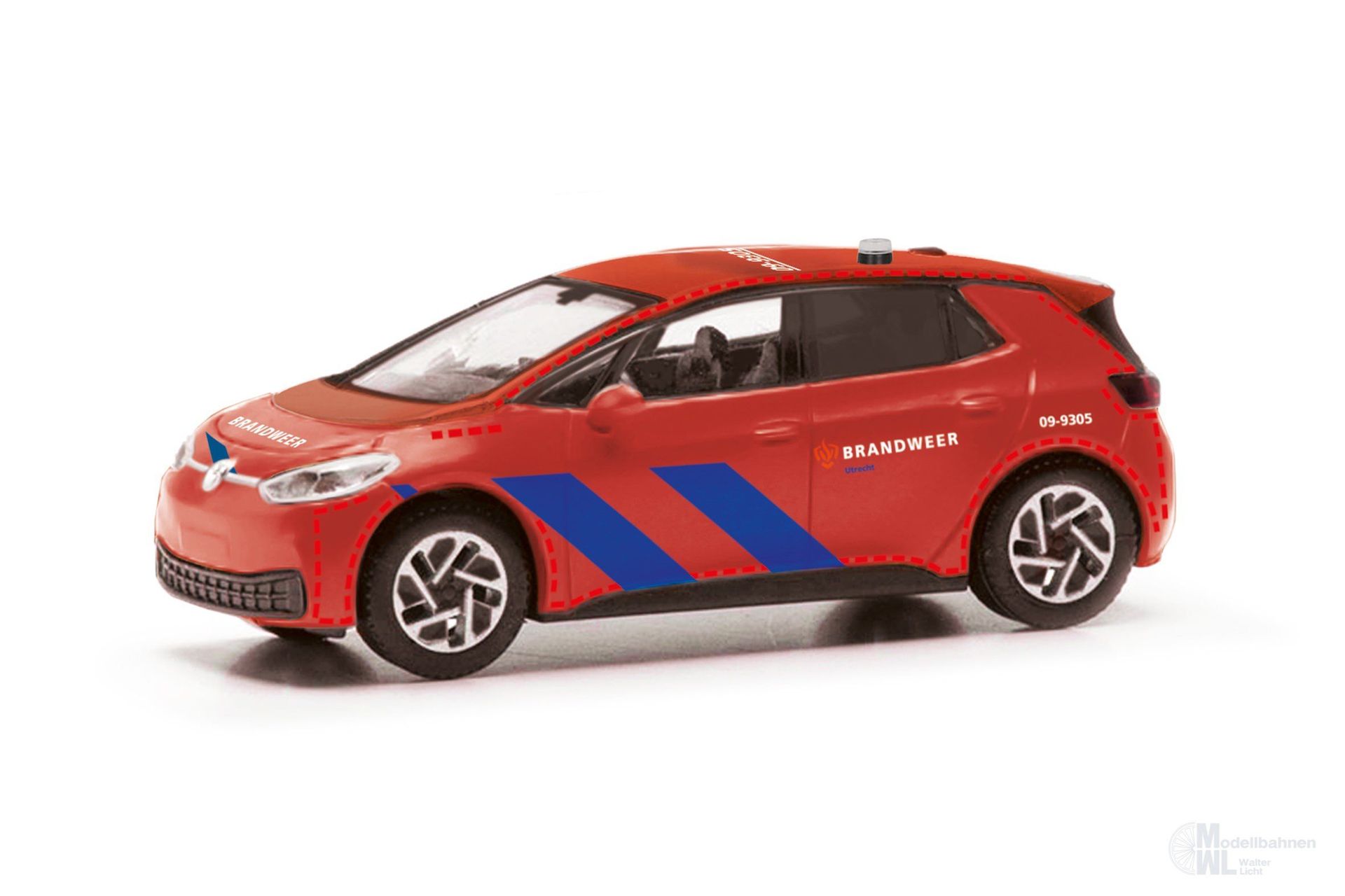 Herpa 098489 - VW ID. 3 Brandweer Utrecht H0 1:87