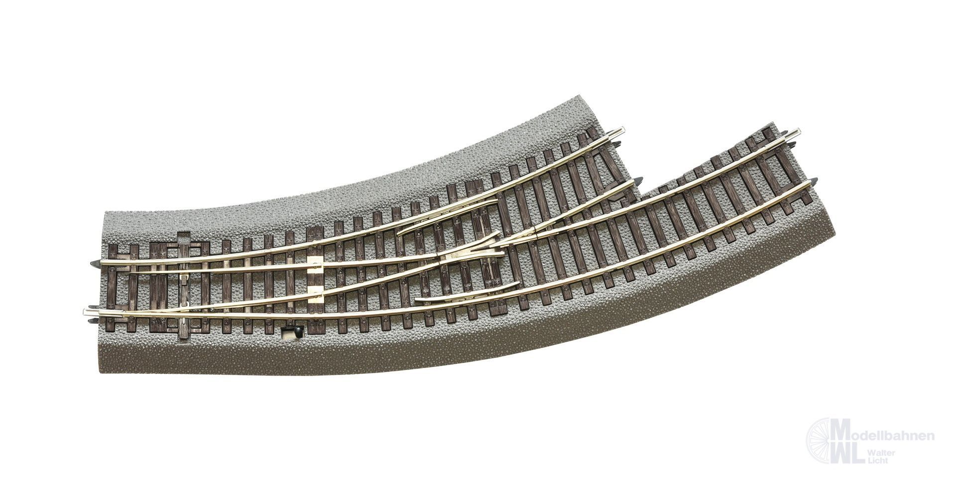 Roco 42560 - Bogenweiche links BWL-2/3 hand mit Bettung H0/GL