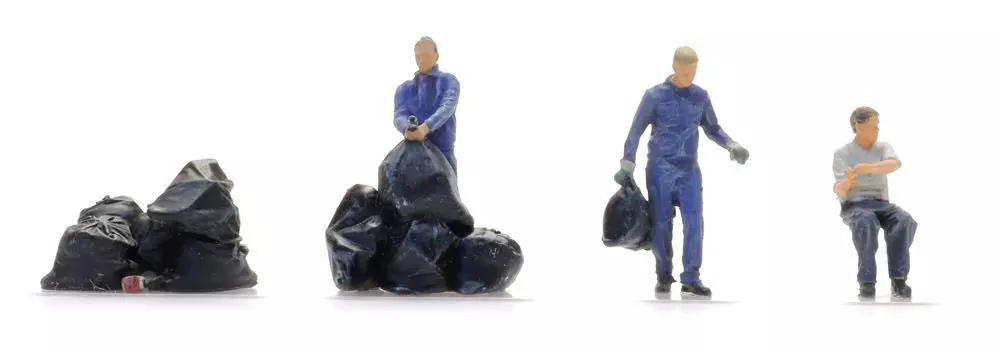 ARTITEC b.v. 5870020 - Müllmänner 1960 - 1990 3 Figuren H0 1:87