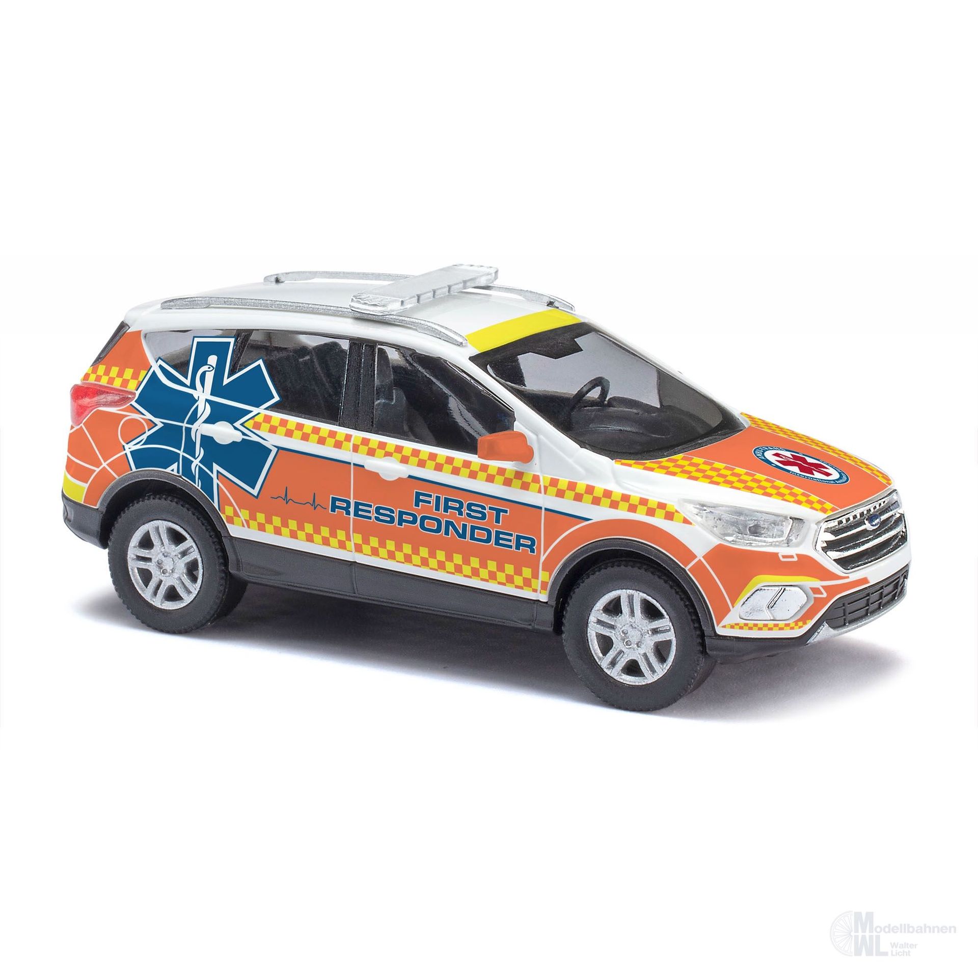 Busch 53534 - Ford Kuga First Responder Ambulanz Service Düsseldorf Baujahr 2017 H0 1:8
