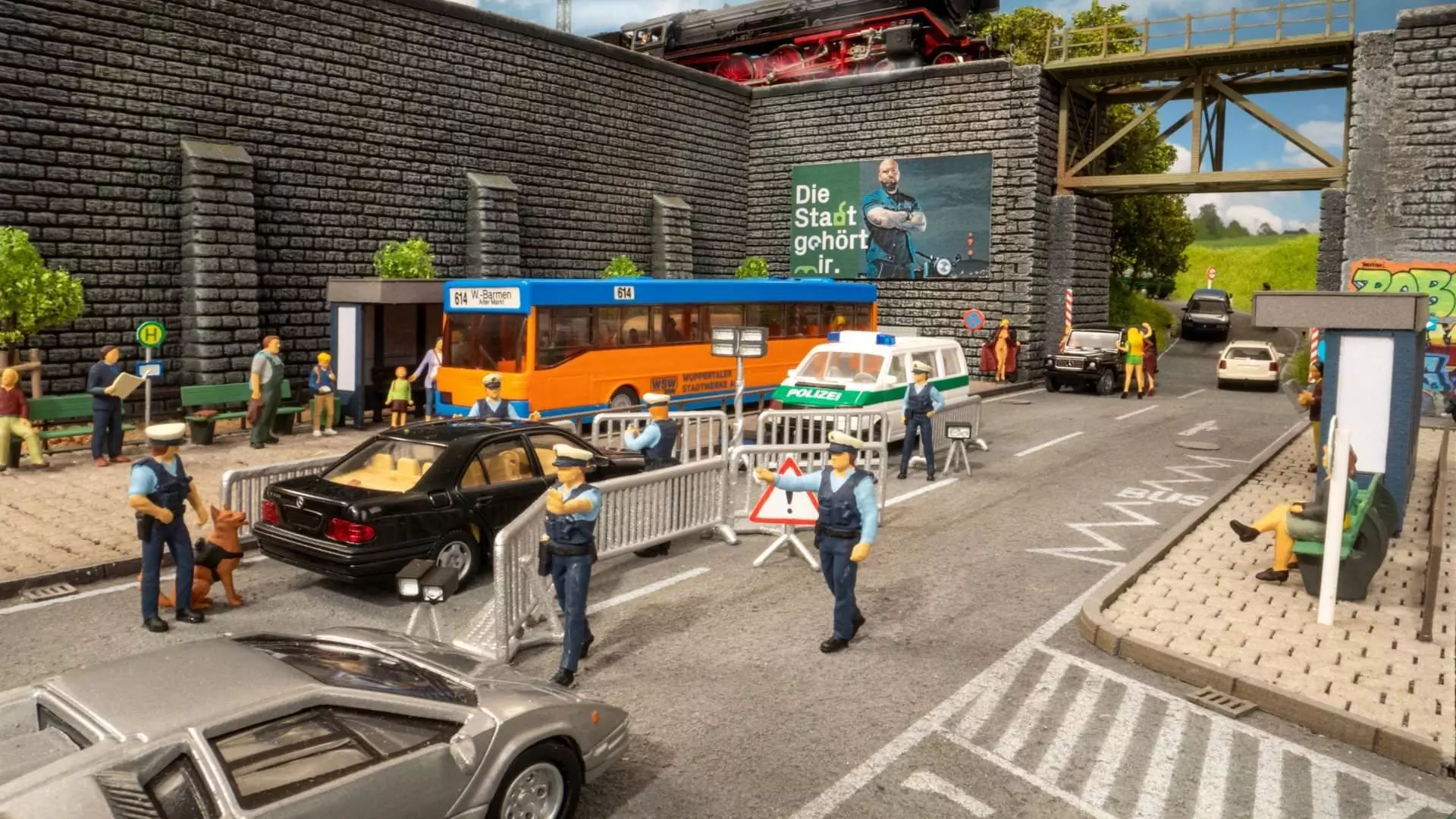 Noch 16260 - Figuren-Themenwelt Polizeieinsatz H0 1:87