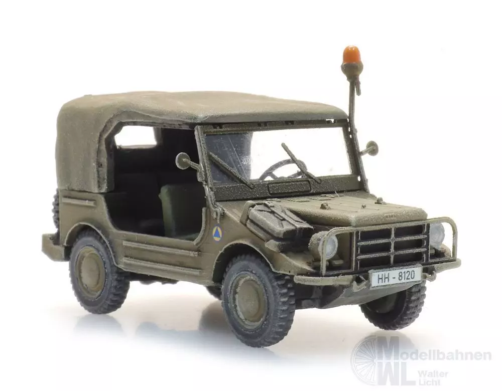 ARTITEC b.v. 6870447 - BRD DKW Munga F91/4 Zivil Schutz Fertigmodell H0 1:87