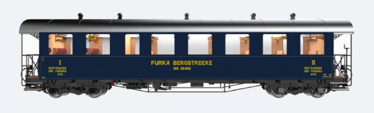 ESU 36640 - Plattformwagen DFB Ep.V/VI AB 4453 blau Spur G 1:22,5
