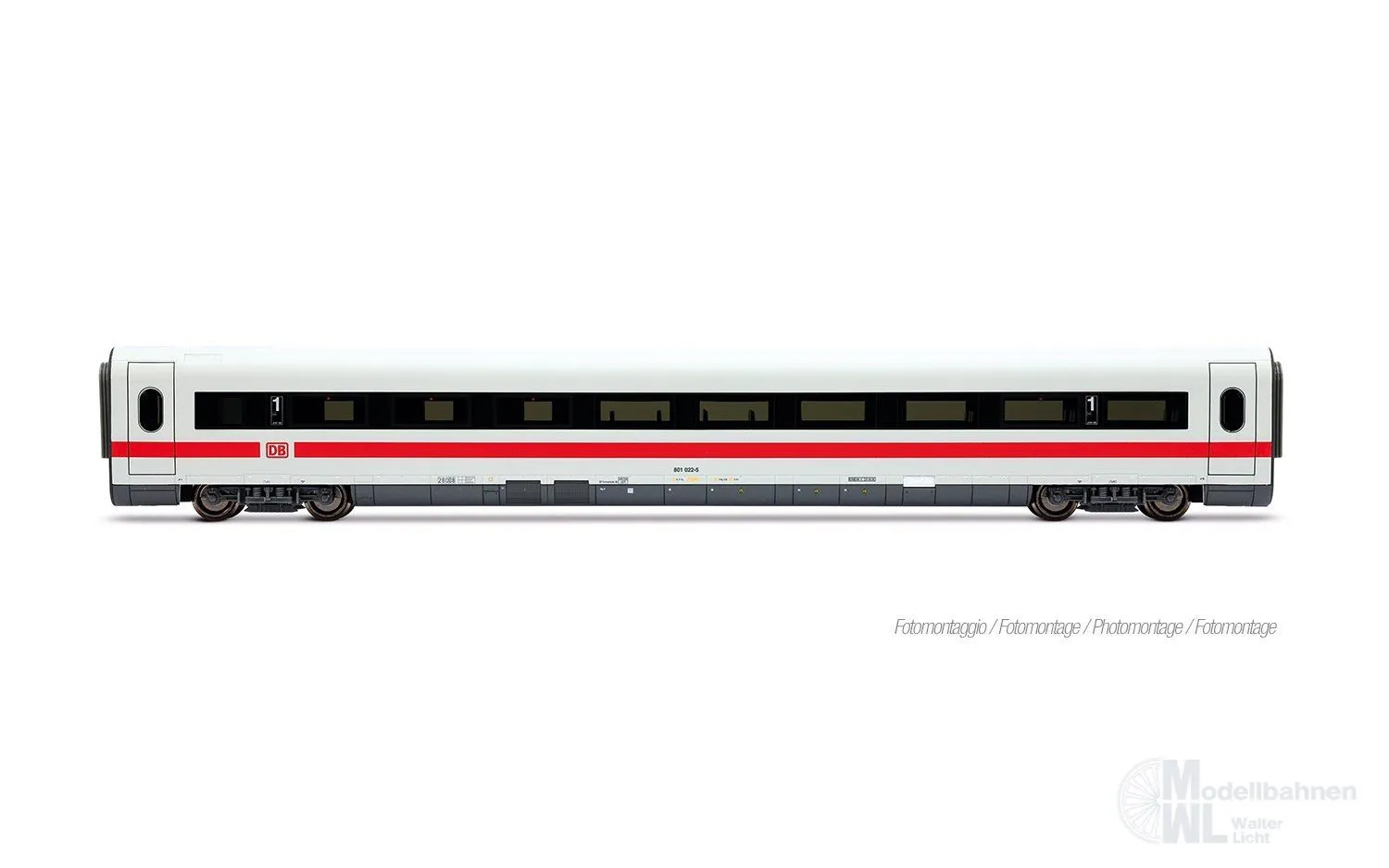 Lima 4682 - Ergänzungswagen Set ICE 1 DB Ep.V 5.tlg. Landshut H0/GL